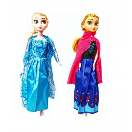 Papusi, Frozen, Anna si Elsa, 22 cm